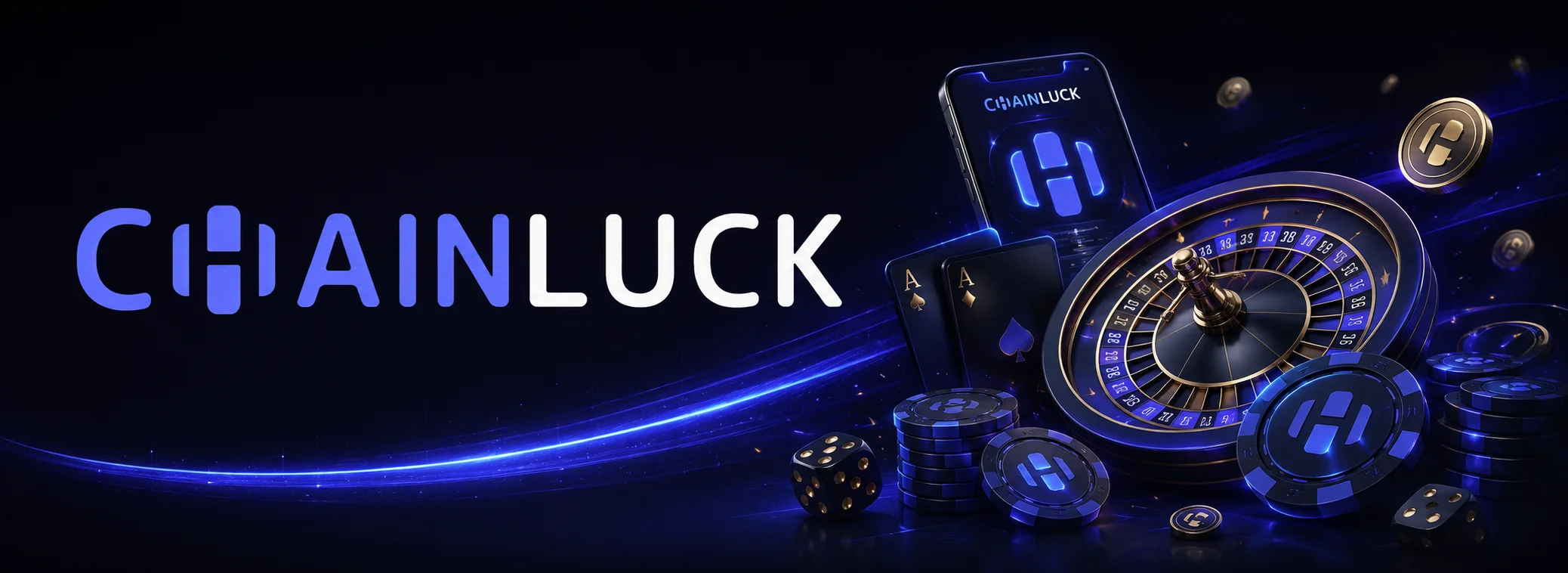 ChainLuck Casino UK welcome bonus banner showing 200% up to £1,500 plus 100 free spins in GBP